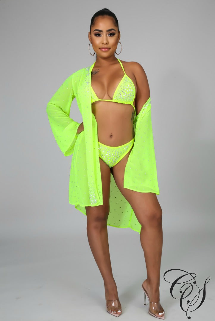 Brianne Rhinestone Swim Set, swimsuit - Designs By Cece Symoné