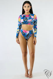 Darci Tropical Night Swim Set, swimsuit - Designs By Cece Symoné