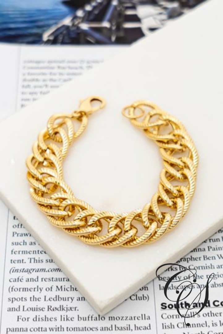 Kimber Textured Chunky Chain Bracelet